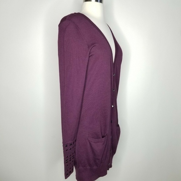 Edge Jen Rade Studded Long Sleeve Long Cardigan - Picture 2 of 4